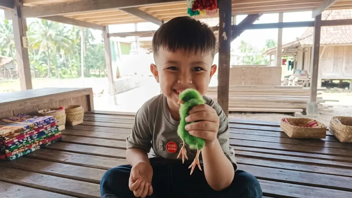 Ilustrasi anak yang tampak tumbuh sehat dan ceriah.(ari arief/kp)