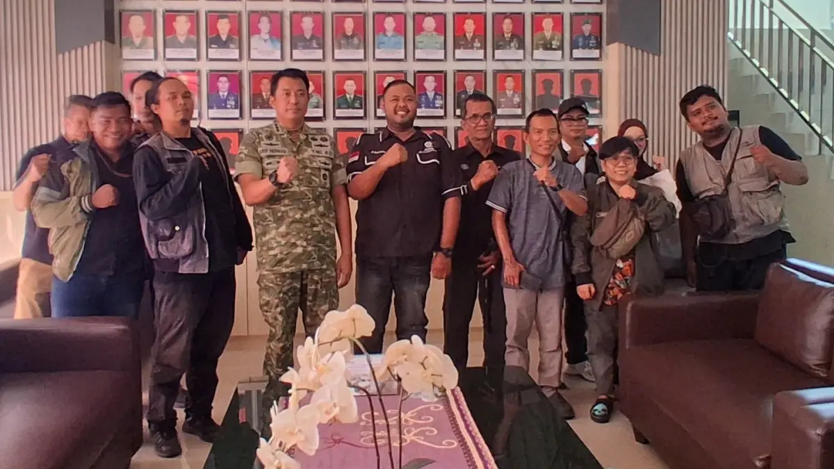 Kolonel Inf Arif Hermad memberikan keterangan kepada awak media di Samarinda.