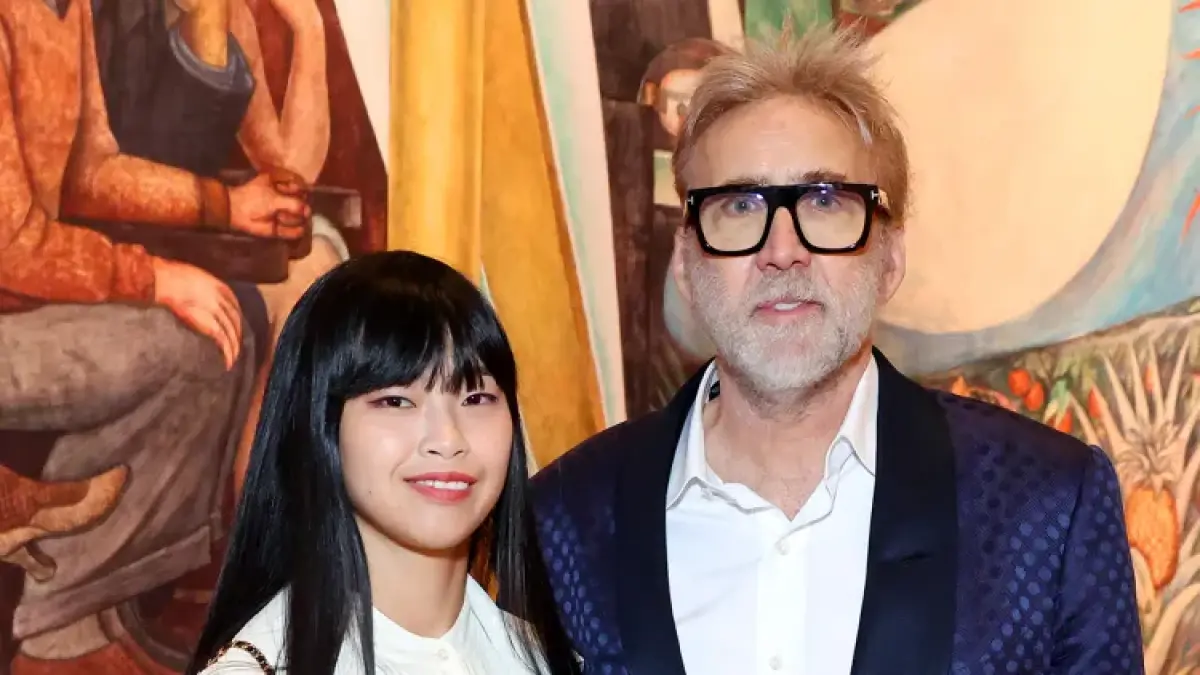 Nicolas Cage dan sang istri, Riko Shibata, Sabtu (19/9/2026). (Araya Doheny/Getty)