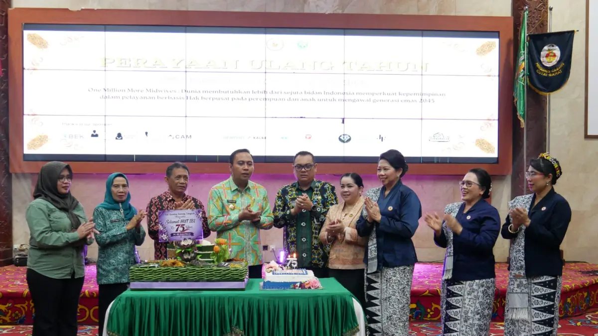 Peringatan HUT ke-75 IBI Cabang Kutai Barat Tahun 2026 yang digelar di Auditorium Aji Tulur Jejangkat pada Rabu (23/9/2026).