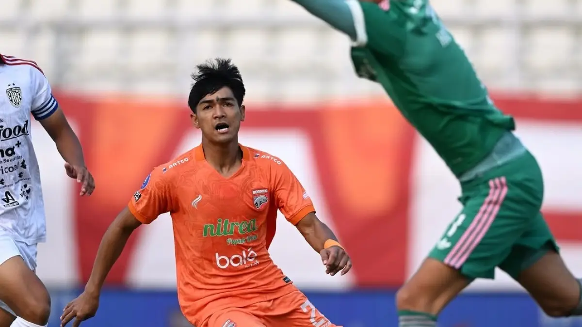 Asgal Habib, pemain muda Borneo FC Samarinda asal Tanjung Limau, Muara Badak. (DONI ADITYA/KALTIM POST)