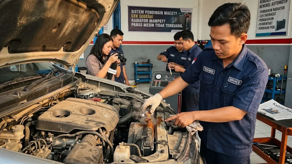 Jangan tunggu mesin overheat. Segera cek radiator.(generate ai)