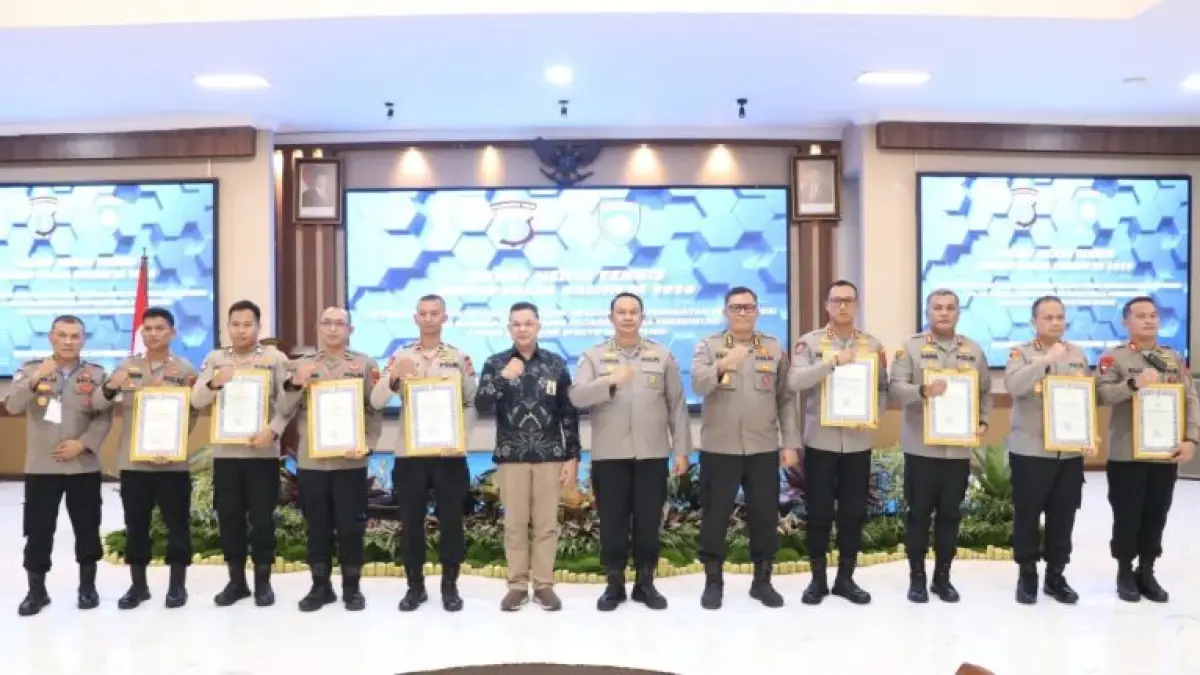 RAKERNIS: Gelaran rakernis keuangan Polda Kaltim dihadiri seluruh satuan kerja dan kapolres.
