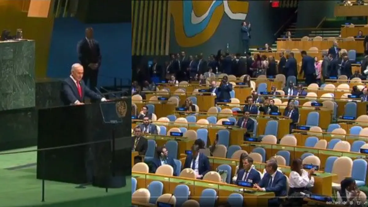 Sidang Umum PBB diwarnai walkout 77 negara saat Perdana Menteri Israel Benjamin Netanyahu akan berpidato, Kamis, 24 September 2026. (*)