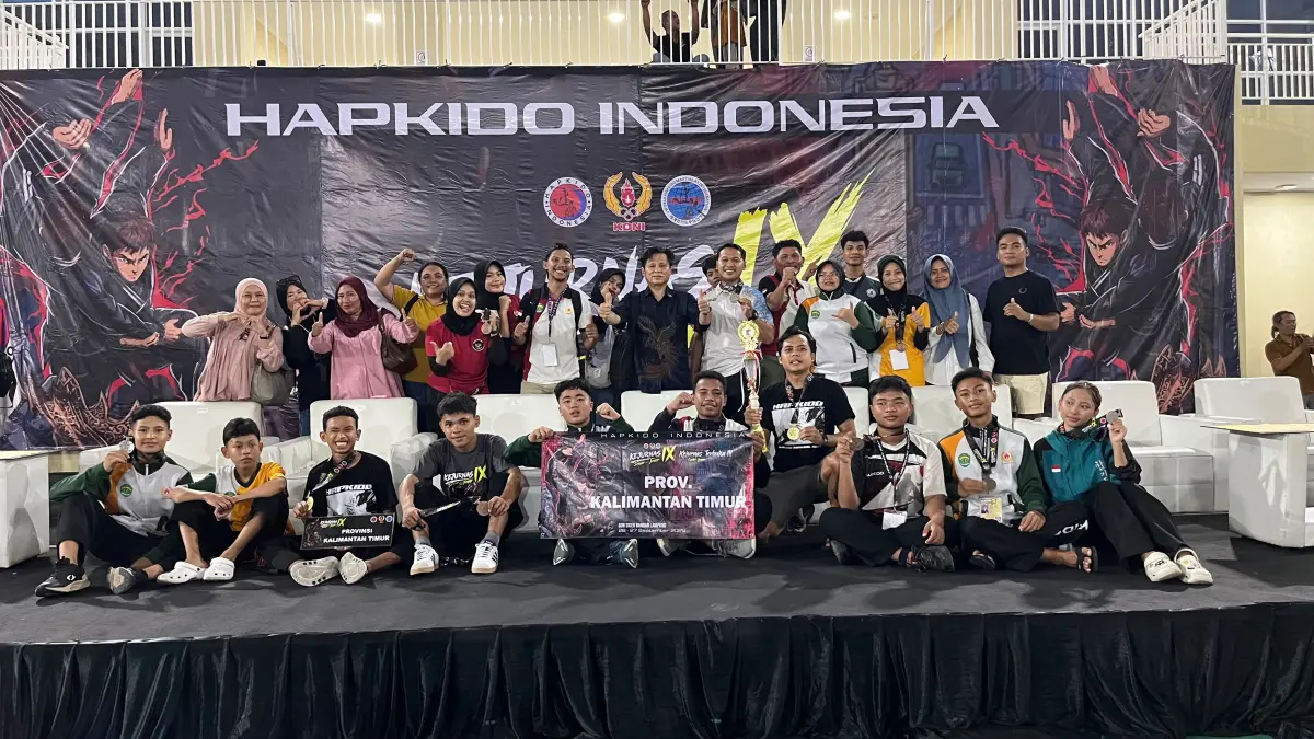 BORONG: Kaltim borong medali di Kejurnas Hapkido 2026 yang berlangsung di Lampung. (IST)