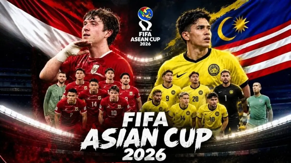 Duel sengit Indonesia vs Malaysia pad FIFA Asian Cup 2026, Senin, 29 September 2026. (pengabdinastar/X)