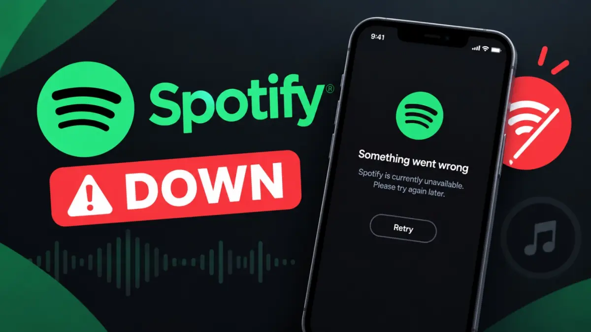 Spotify dilaporkan mengalami gangguan.