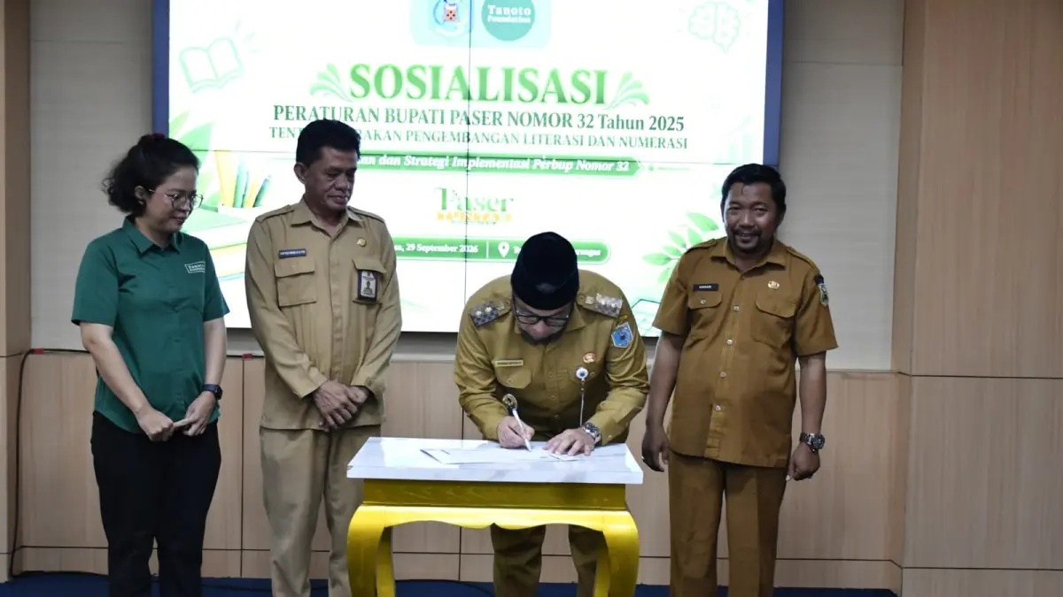 LITERASI: Peningkatan literasi dan numerasi digodok Pemkab Paser melalui peraturan bupati. (IST)