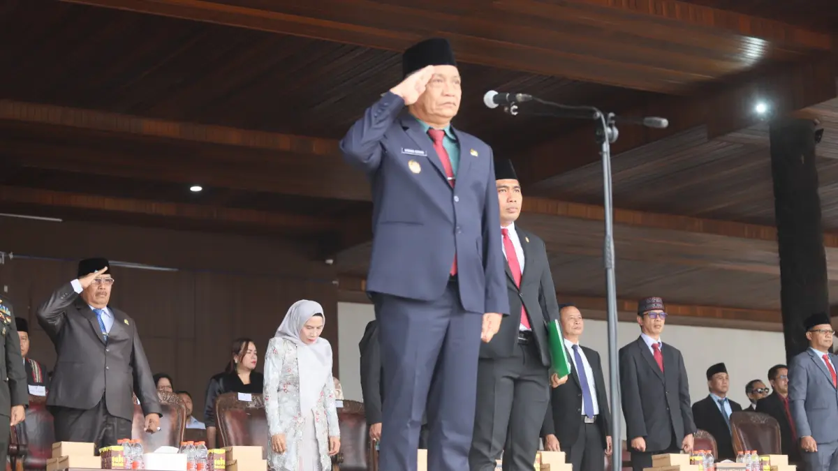 Peringatan Hari Kesakitan Pancasila di Kabupaten Kutai Barat yang digelar di Alun-alun&nbsp; ITHO. (IST)