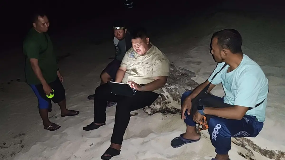 Tim melindungi habitat penyu di Pulau Derawan, Berau lewat platform EarthRanger.