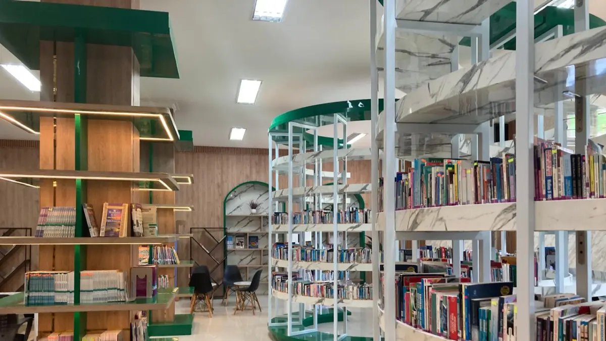 Gedung Perpustakaan Daerah yang dibangun pemerintah pusat di Kabupaten Paser mulai beroperasi Oktober ini. (NAJIB/KALTIM POST)
