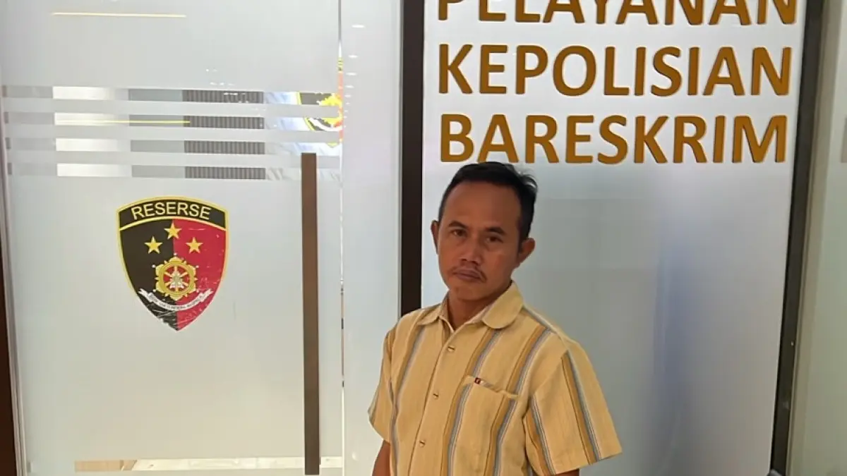 KEADILAN: Mantan Narapidana kasus galian C datangi Bareskrim Polri, berharap keadilan untuk mengusut keterlibatan pelaku lain.
