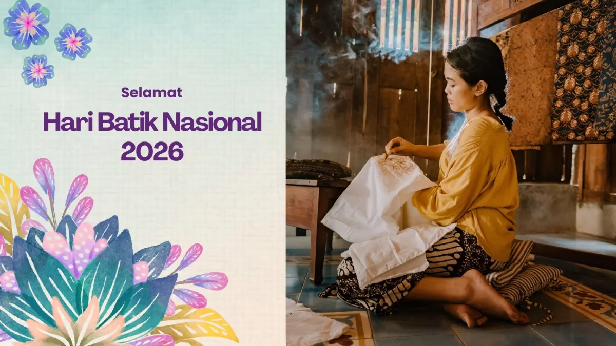 Momentum Hari Batik Nasional 2026 diperingati hari ini, 2 Oktober 2026. (canva.com)
