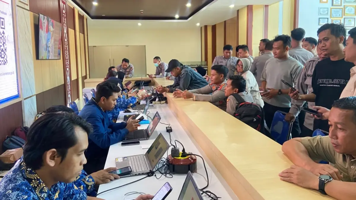 Pendaftaran IKD Balikpapan. (FOTO AINUR/KP)