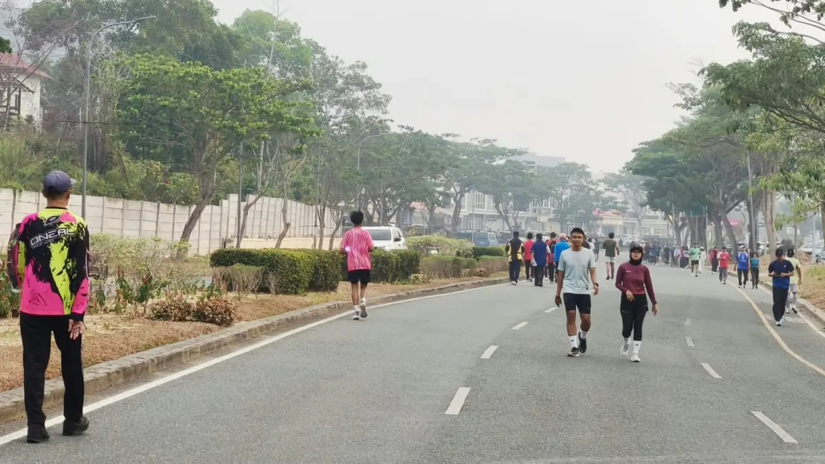 CFD di Grand City Balikpapan Utara menjadi ruang publik sehat dan mendukung aktivitas ekonomi masyarakat. (LUPUS/KP)