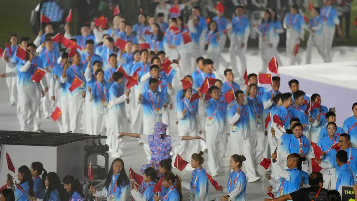 Tiongkok kembali mendominasi Asian Games Aichi-Nagoya 2026 setelah mengoleksi 169 medali emas. (AFP)