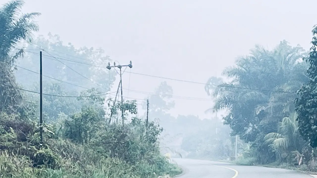 Kabut asap di Kutai Barat