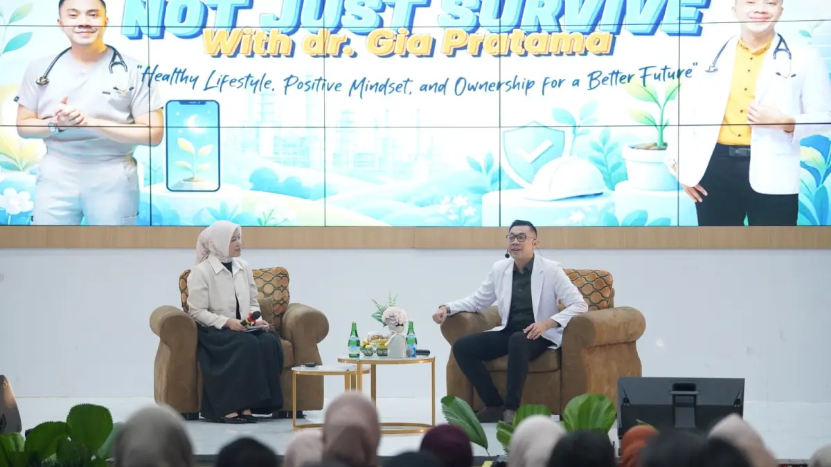 PEDULI KESEHATAN: Seminar dan workshop interaktif bertajuk “Thrive, Not Just Survive” bersama dr. Gia Pratama yang berlangsung di Bengkirai Theater Hall Balikpapan, Rabu (7/10).