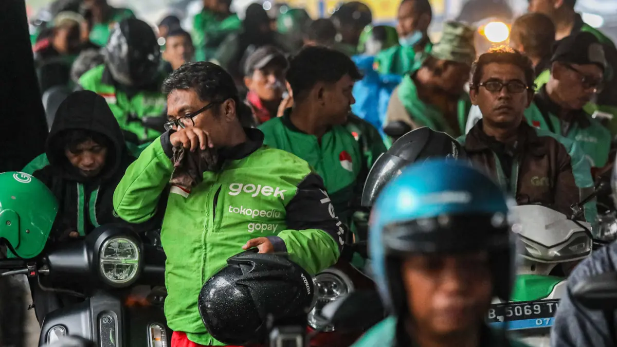 Pemerintah resmi terbitkan Perpres Ojol pada Kamis (8/10/2026). (Salman Toyibi/Jawa Pos)