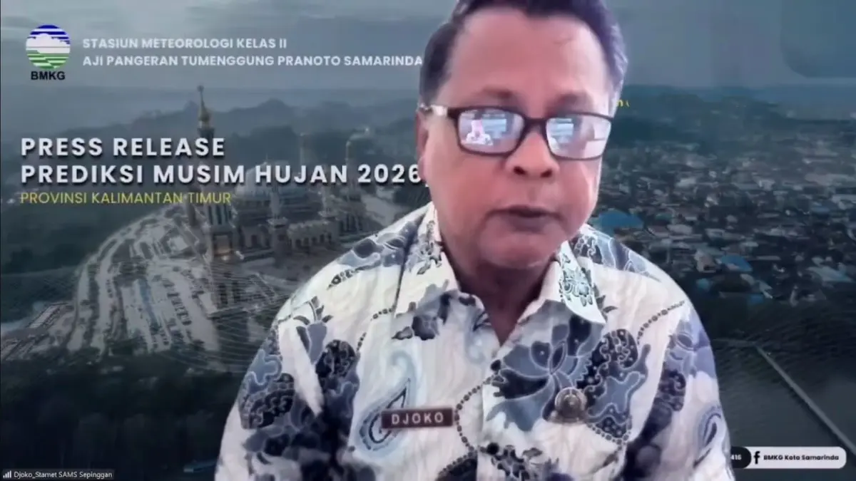 POTENSI BANJIR: BMKG mengimbau warga dan pemangku kepentingan di Kalimantan Timur meningkatkan kewaspadaan terhadap potensi banjir rob dan durasi musim hujan yang lebih singkat akibat fenomena El Nino kuat yang diprediksi bertahan hingga pertengahan 2027.
