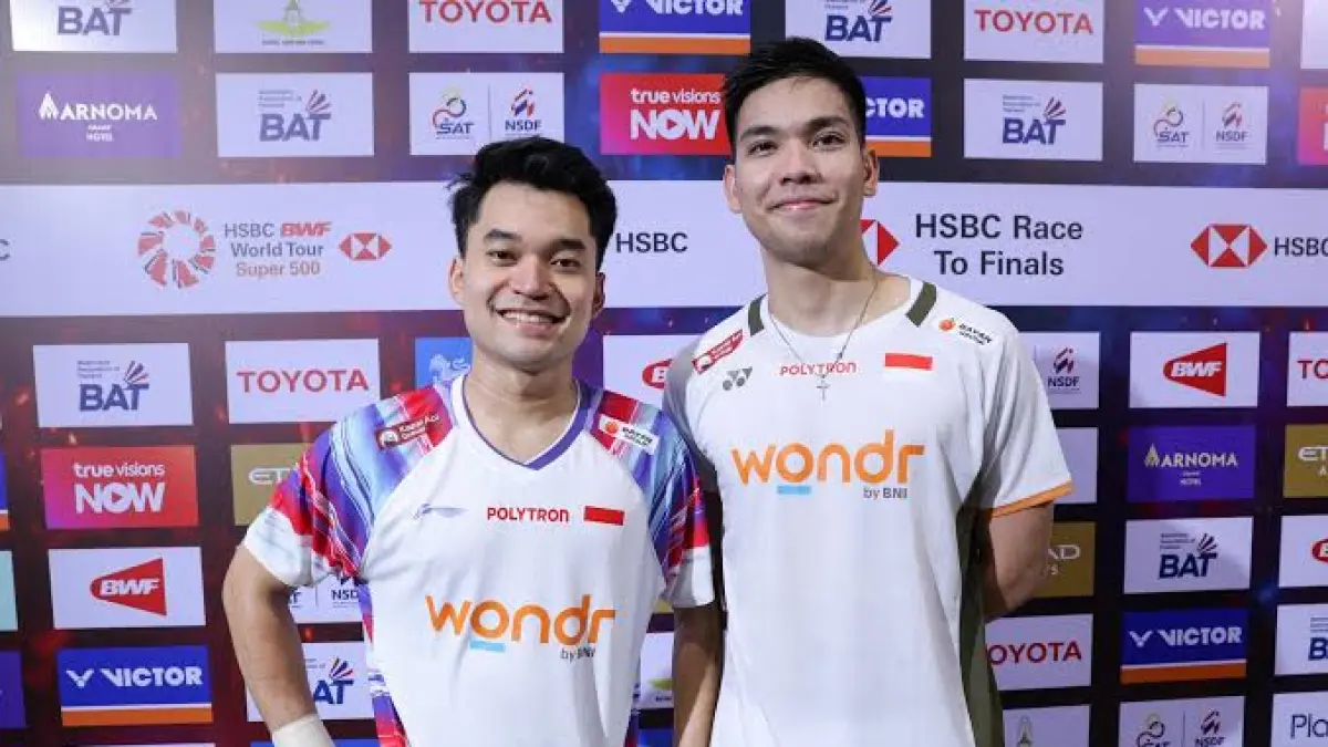 Ganda putra Indonesia, Leo Rolly Carnando dan Daniel Marthin. (PBSI)