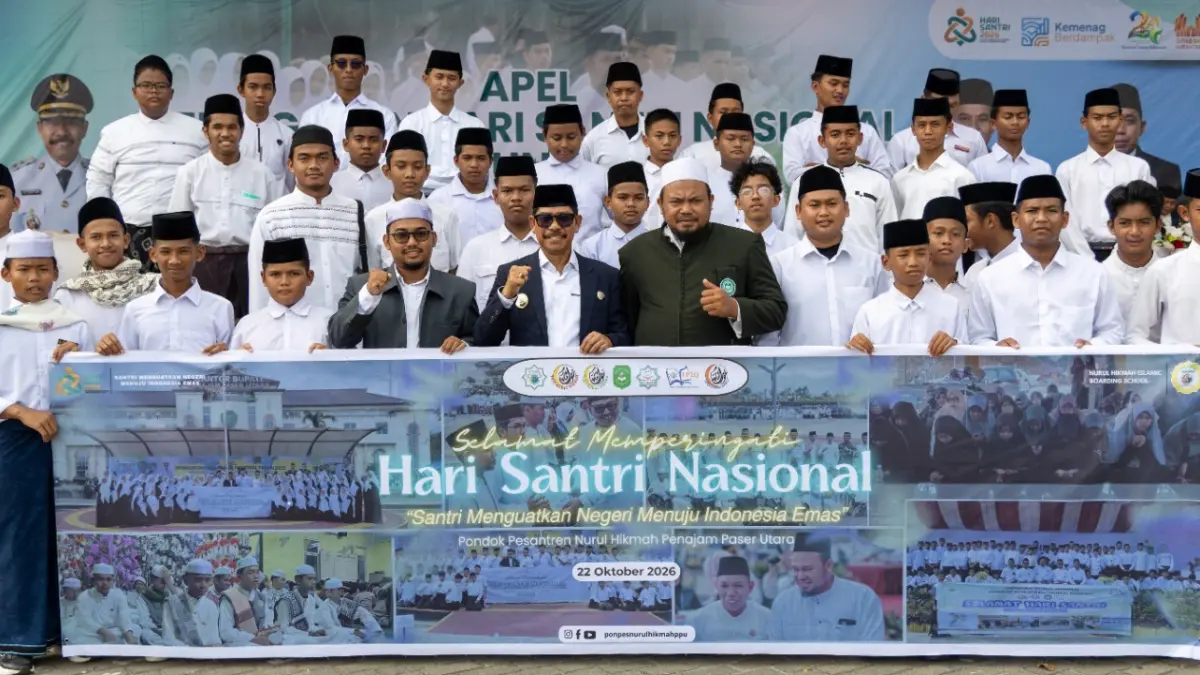 Peringati Hari Santri 2026, Wabup Waris Muin Dorong Kemandirian Ekonomi Ponpes di PPU