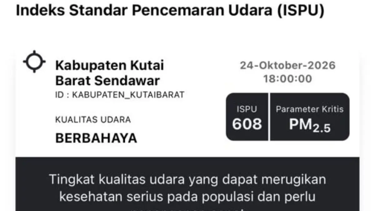 Kabut Asap Terus Selimuti Kubar, Kualitas Udara Disebut Terparah dalam Tiga Bulan Terakhir