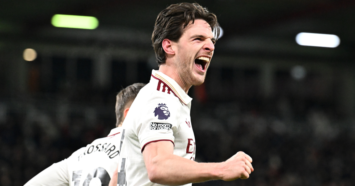 Declan Rice bermain luar biasa membawa kemenangan untuk Arsenal