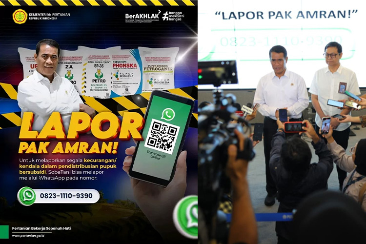 Layanan Lapor Pak Amran di WhatsApp