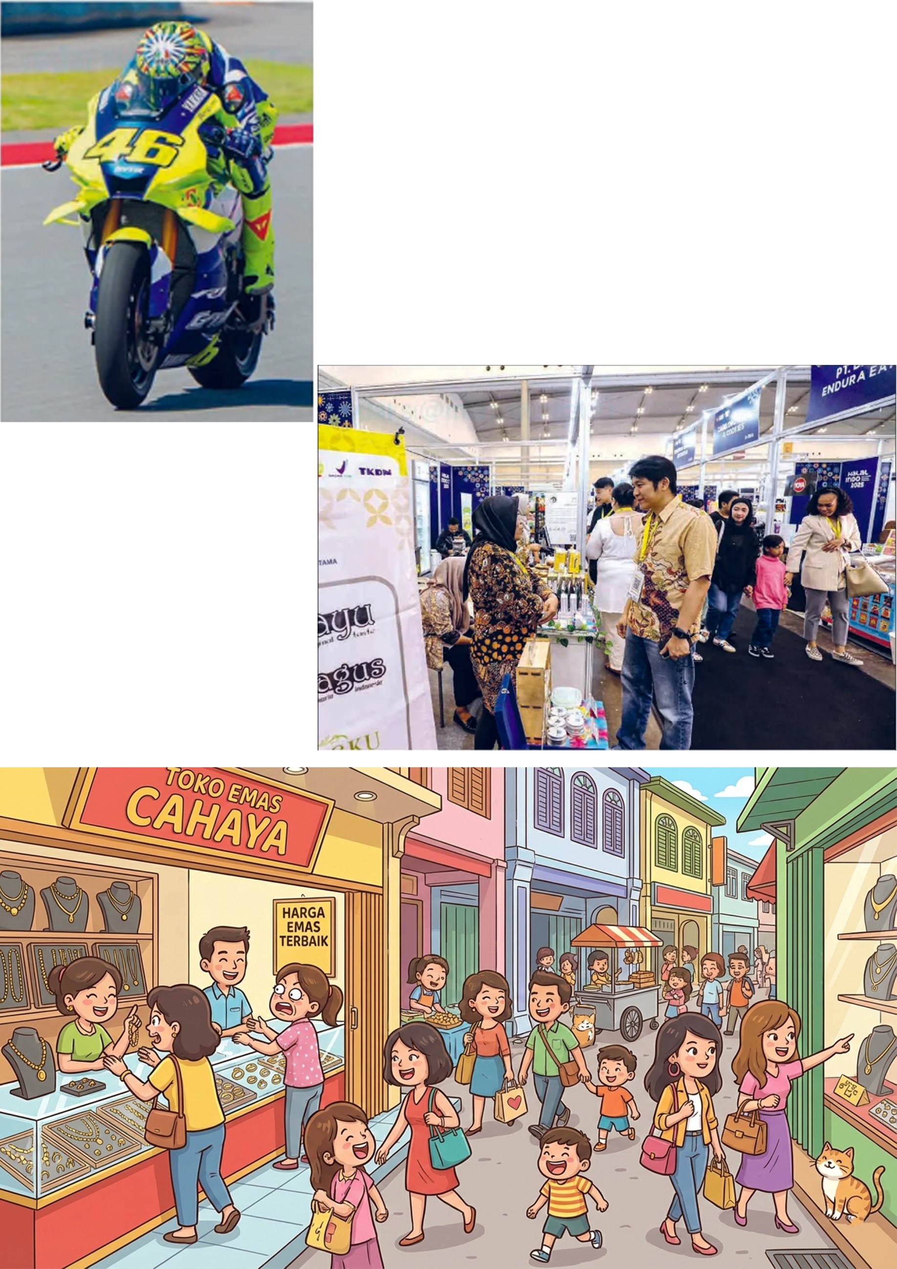 PERLUAS PASAR: Pameran Halal Indonesia International Industry Expo 2025 (Halal Indo 2025) di ICE BSD Tangerang, Banten. Nilai ekspor produk halal mencapai USD 41,4 miliar.