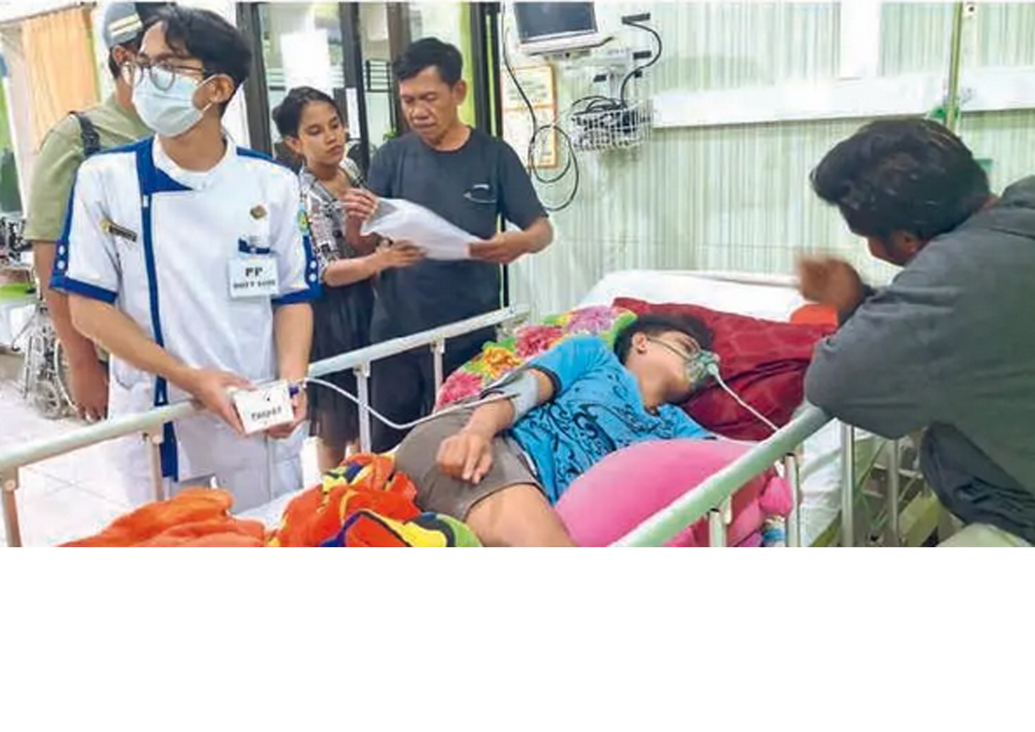 PERAWATAN: Muhammad Nurul Huda terbaring di RSD dr Soebandi Jember, Jatim, kemarin (11/2).