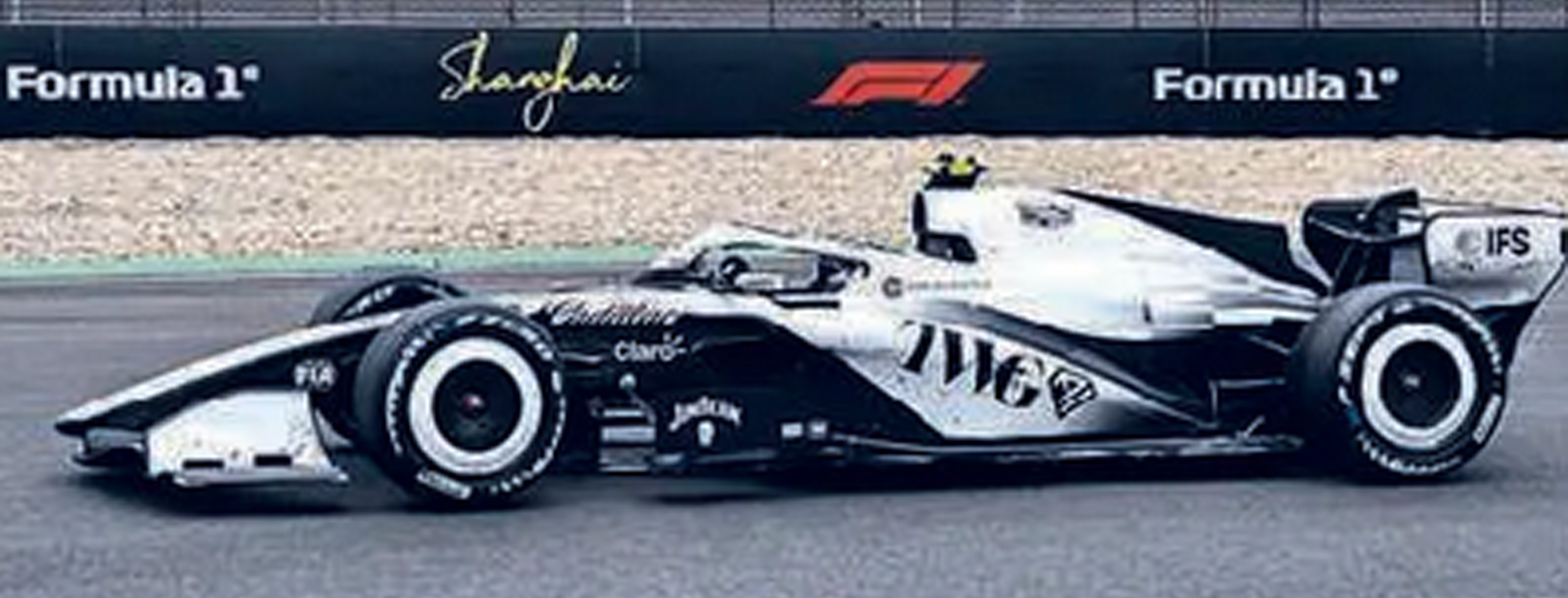 SULIT BERSAING: Mobil Cadillac yang dikemudikan Sergio Perez finis terakhir dalam GP Tiongkok di Sirkuit Internasional Shanghai akhir pekan lalu (15/3).