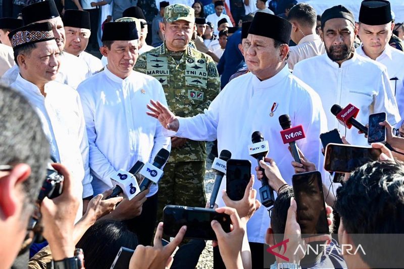 Presiden Prabowo Subianto apresiasi percepatan pemulihan pascabencana banjir di Aceh Tamiang yang kini hampir mencapai 100 persen.