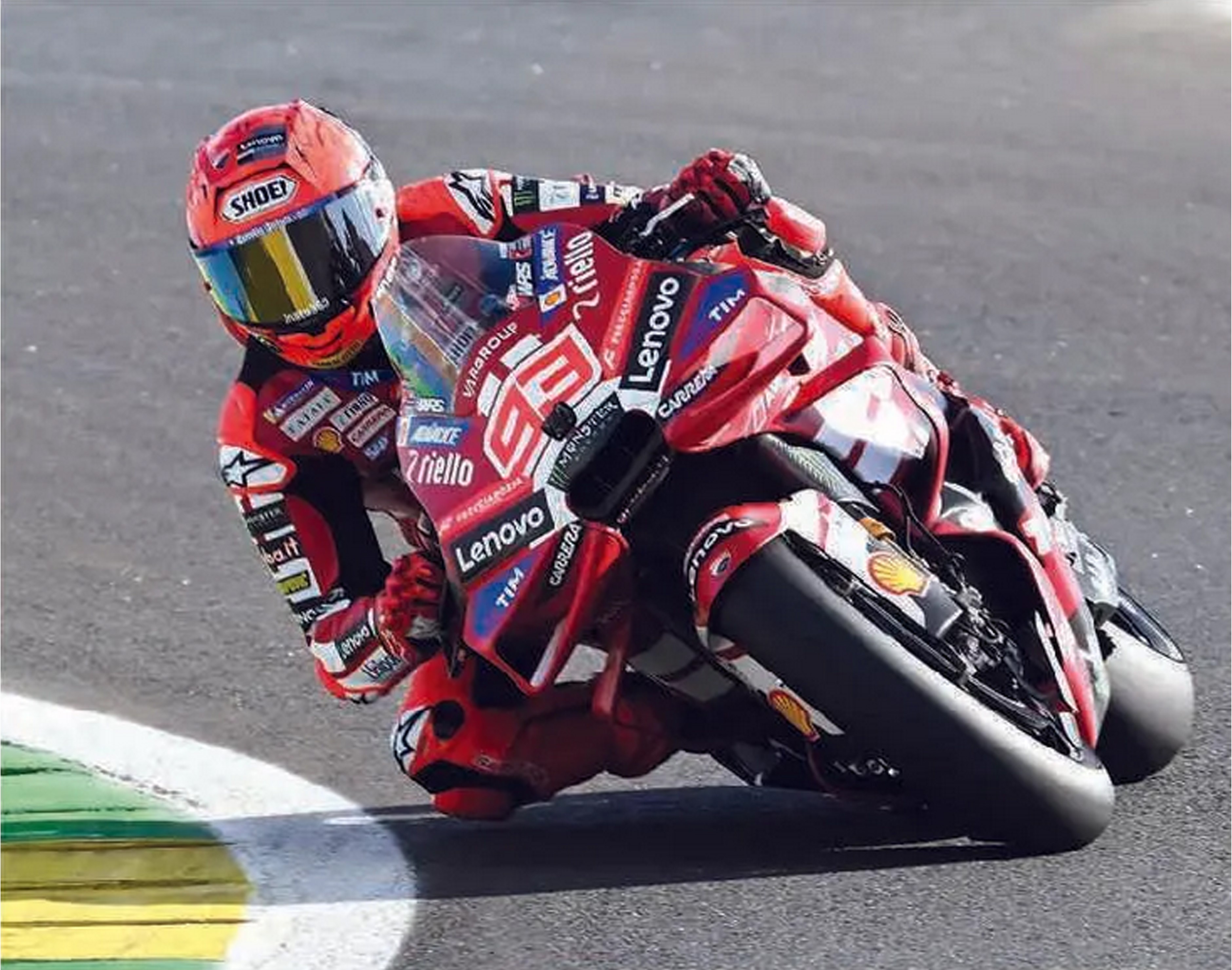 JADI TUMPUAN: Marc Marquez melaju pada sesi sprint race di GP Brasil, Sabtu (21/3) lalu.