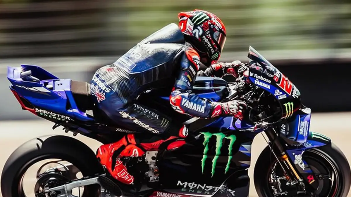 FRUSTRASI: Fabio Quartararo mulai tak nyaman dengan Yamaha V4 yang dia tunggangi pada MotoGP musim 2026.