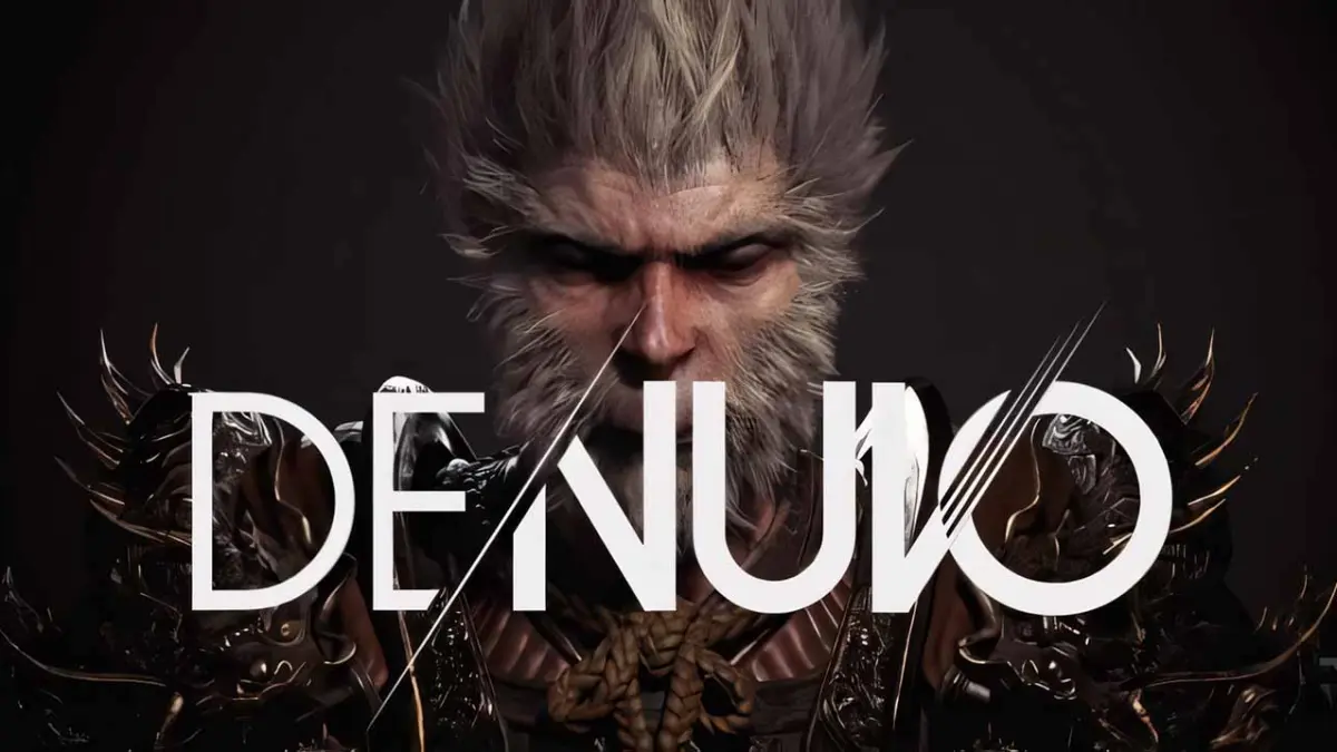 Elemen Game Black Myth Wukong di belakang teks DENUVO (TweakTown)