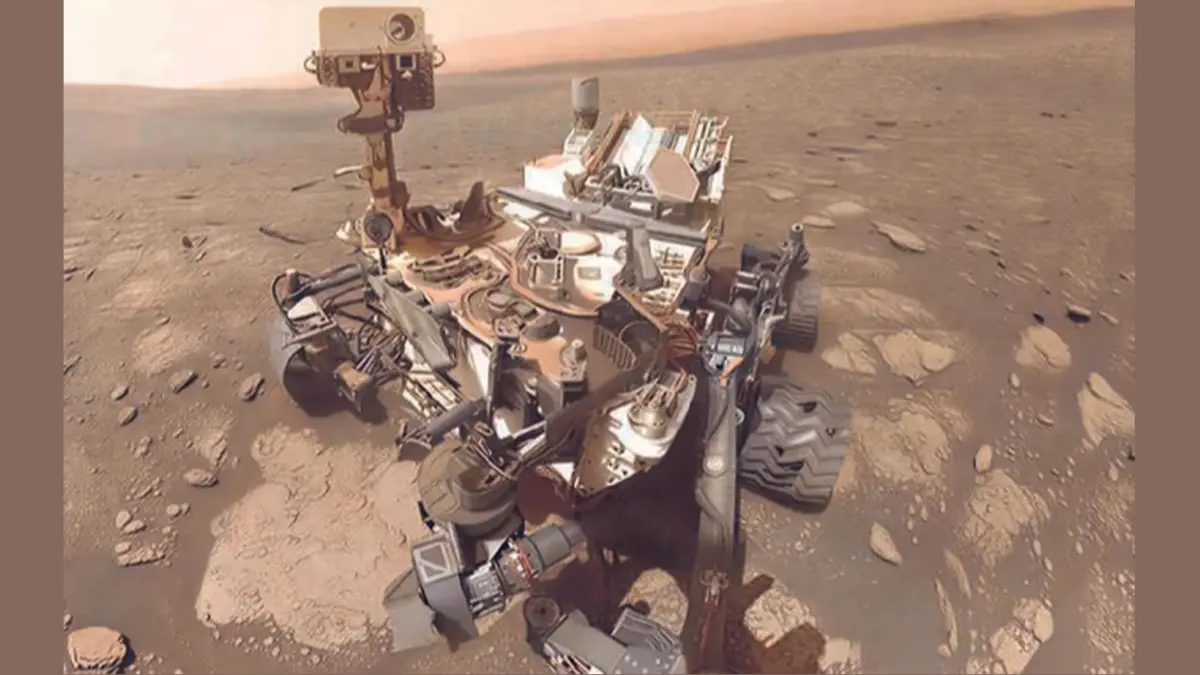 MASIH MISTERI: Rover penjelajah Mars sejak 2012, Curiosity, mendeteksi tujuh molekul organik di permukaan planet tersebut yang diyakini sebagai blok kimia dasar kehidupan.
(Foto: NASA)
