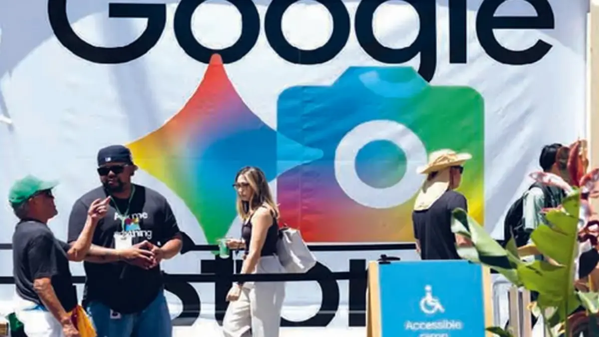 TEKNOLOGI BARU: Google menyelenggarakan konferensi pengembangan AI bertajuk Google I/O di Mountain View, California, Amerika Serikat, selama dua hari (19–20/5). (Foto: BENJAMIN FANJOY)
