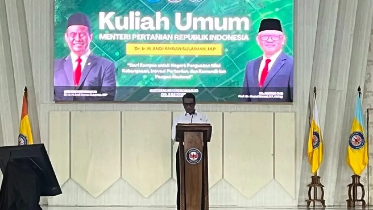 Di Hadapan Mahasiswa UHO, Mentan Amran Tekankan Pentingnya Inovasi dan Budaya Kritik