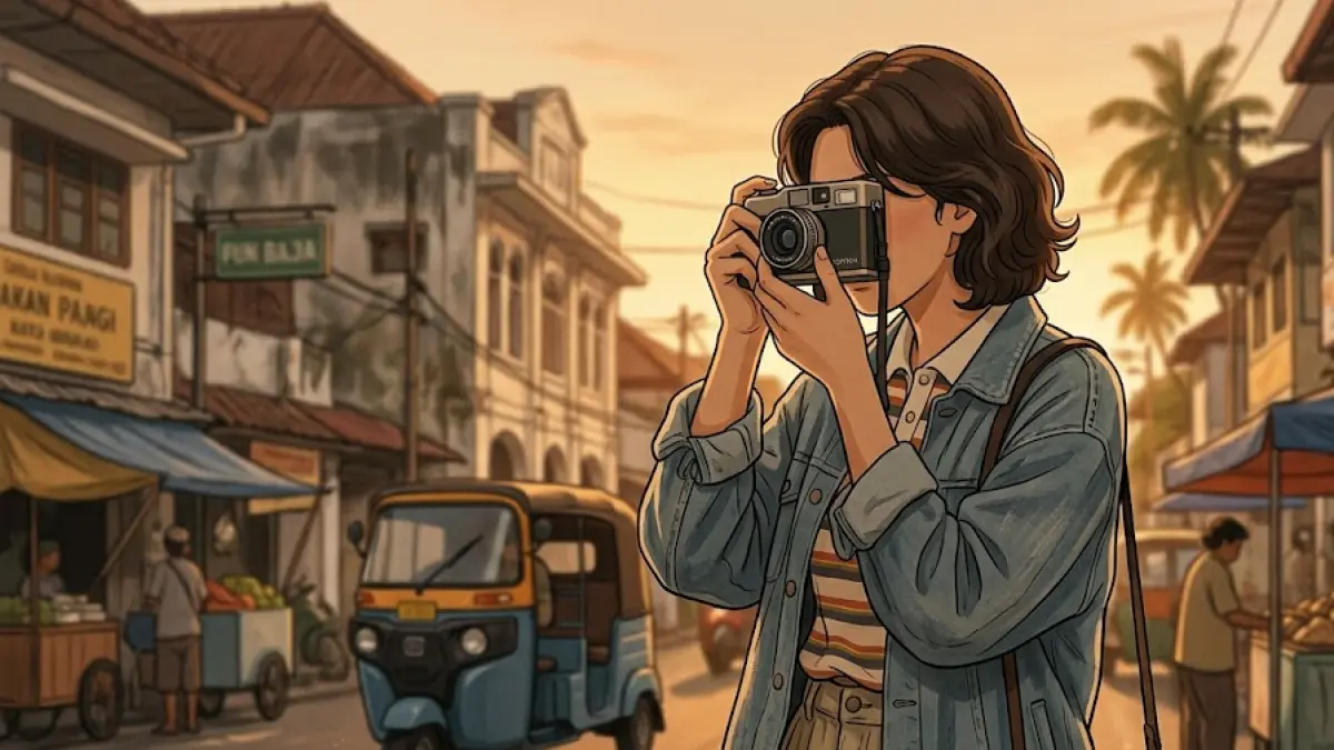 Ilustrasi tren fotografi analog yang kembali digemari Generasi Z.