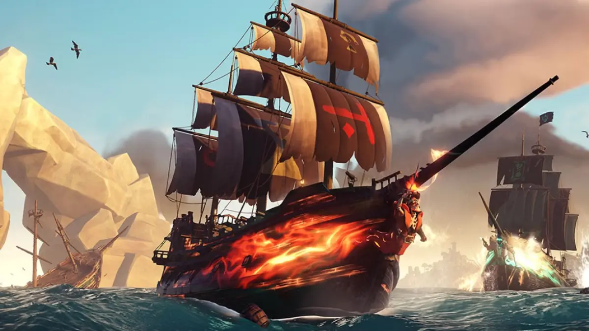 Ilustrasi Sea of Thieves, game bajak laut yang akan diadaptasi menjadi film live-action.