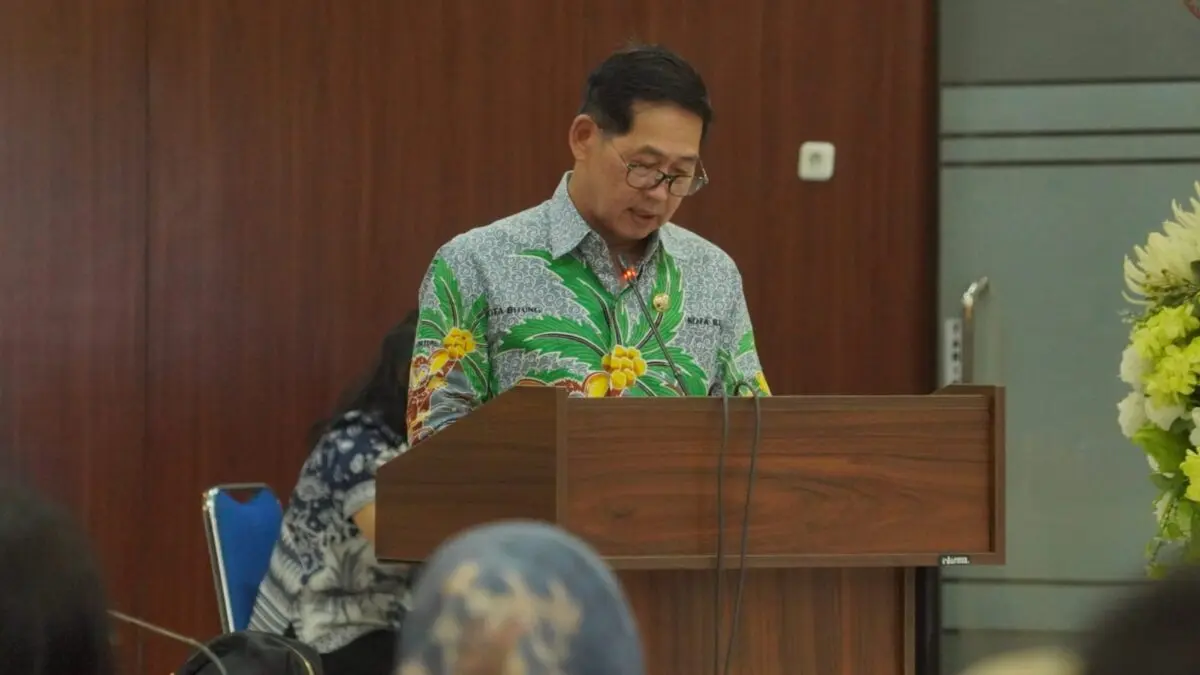 Wali Kota Bitung Hengky Honandar SE membuka pelaksanaan Muscab VIII Pramuka Bitung. (Foto: Dok Istimewa)