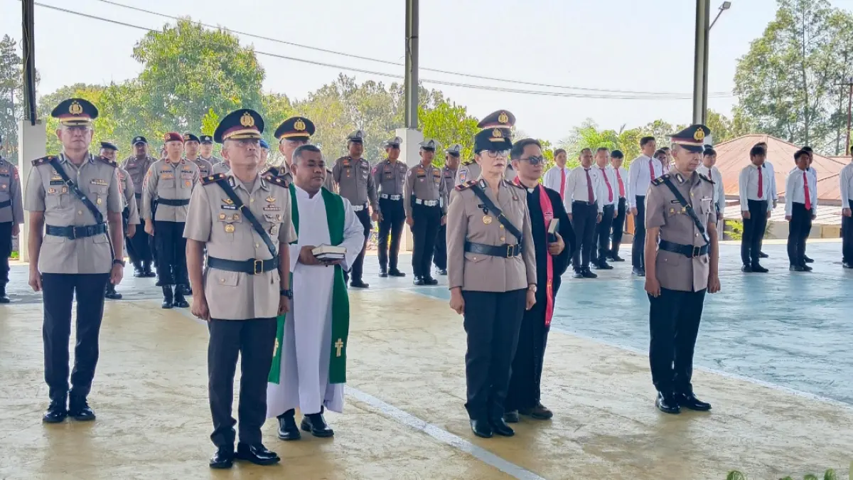 Upacara Sertijab 3 PJU di lingkungan Polres Bitung. (Foto: Dokumen Istimewa)