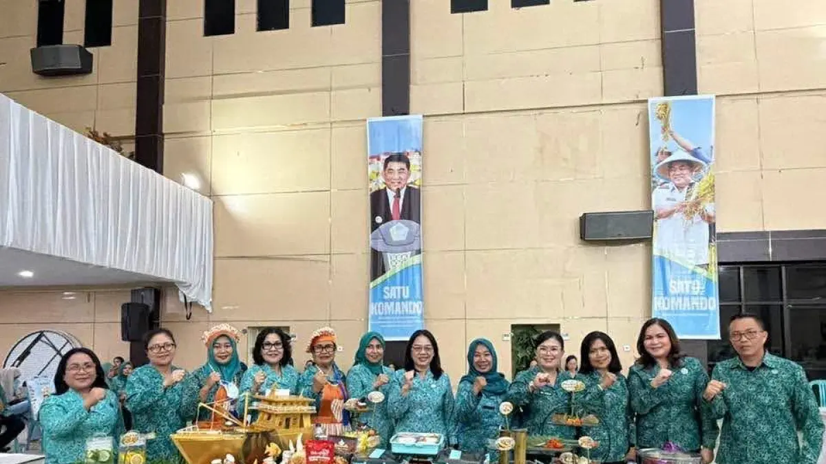 TP PKK Kota Bitung sukses raih dua gelar peringkat III di lomba Cipta Menu tingkat Provinsi Sulut. (Foto: Dok Ist)