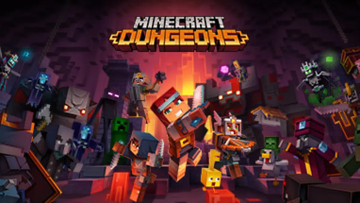 Illustrasi resmi untuk video game Minecraft Dungeon 2 (steam)