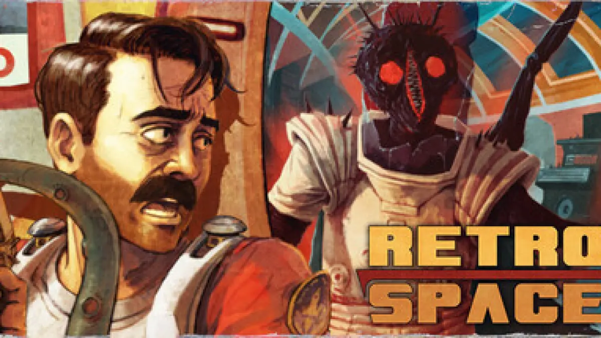 Illustrasi resmi dari video game Retro Space (steam)