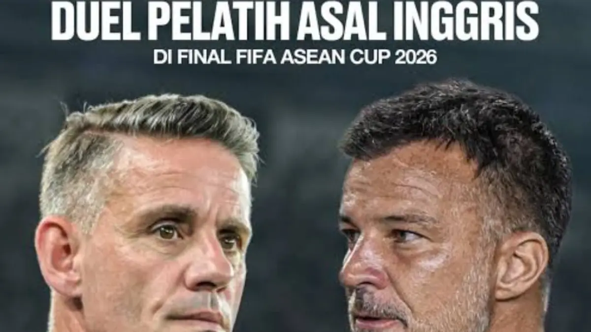 TAKTIK BRITANIA: John Herdman (kiri) dan Anthony Hudson, dua pelatih asal Inggris yang akan adu taktik di SUGBK nanti malam.