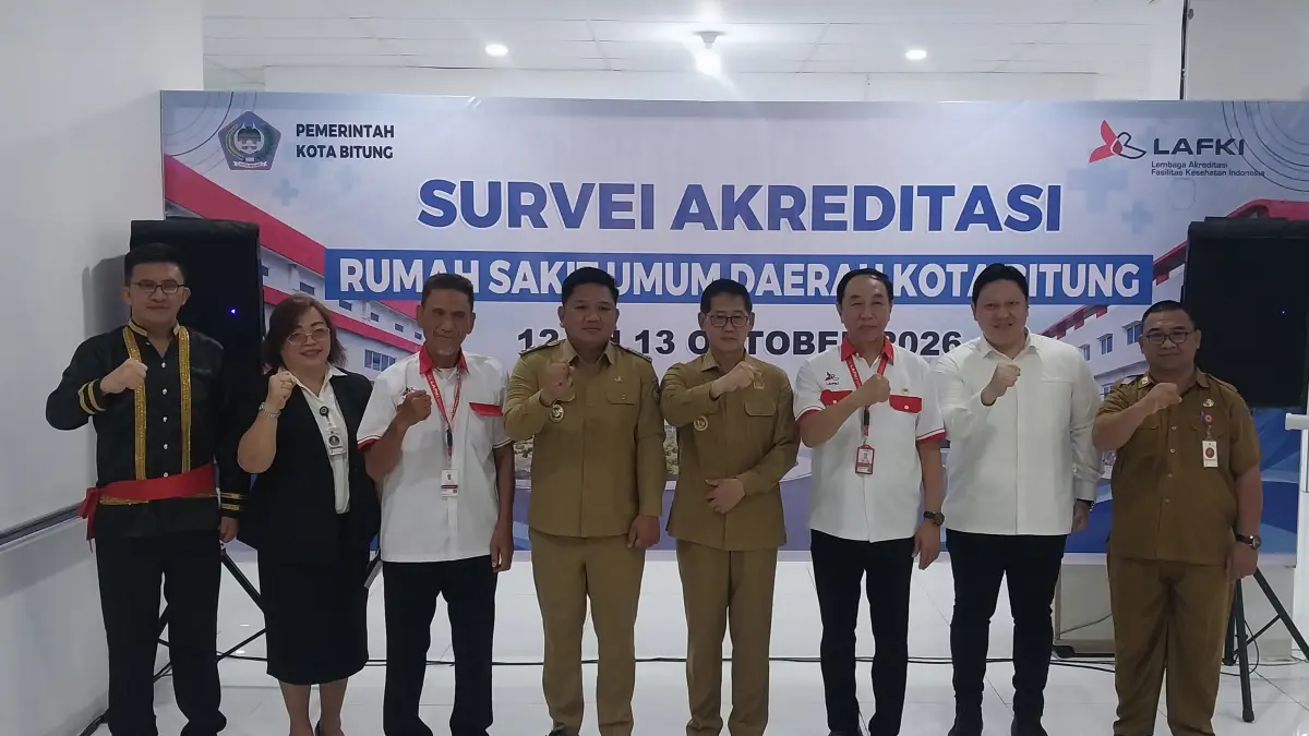 Proses Survei Akreditasi RSUD Bitung. (Foto: Herry Lengkong)