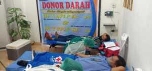 Kegiatan donor darah di Kantor PPLP Kelas II Bitung.(Istimewa)