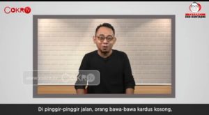 Saluran youtube Eko Kuntadhi yang menyinggung kurang jelas arah dan tujuan sumbangan donasi pinggir jalan Palestina.